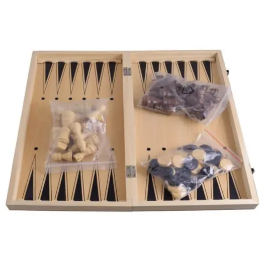 Chess & Backgammon & Checkers Set Pieces